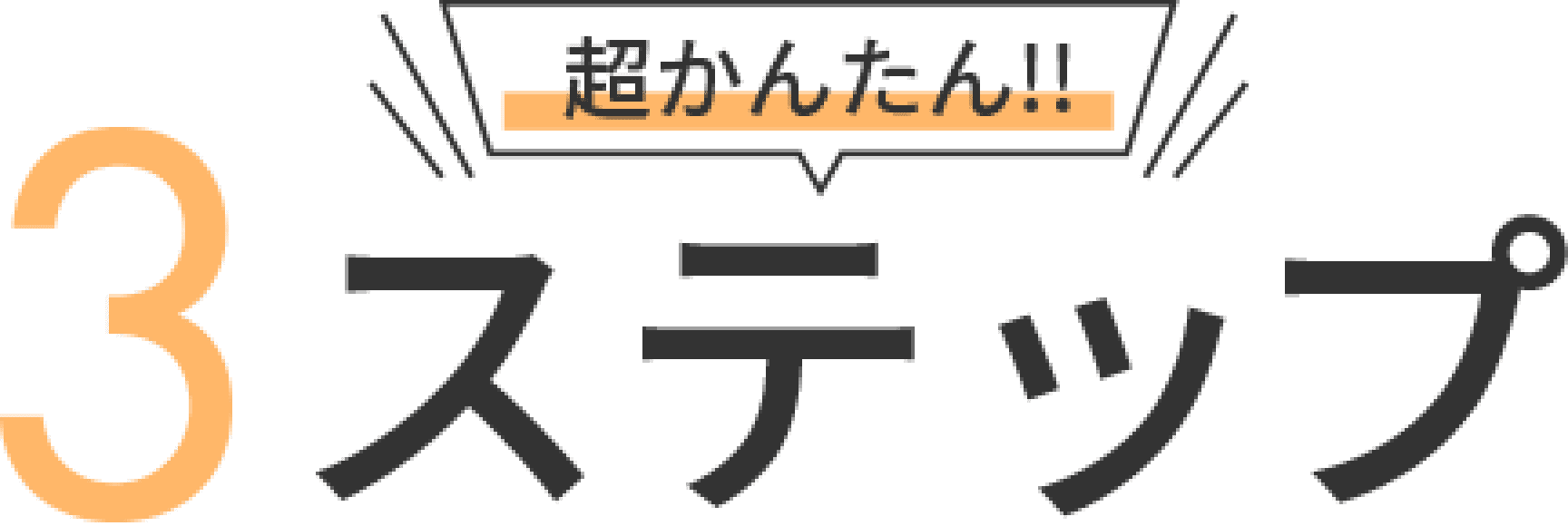 超かんたん!!3ステップ